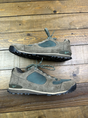 Danner Jag Low Hiking Shoes Womens Size Brown Green Leather Athletic  Shoes