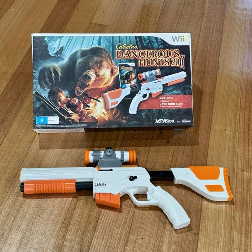 Cabela's Dangerous Hunts 2011 - Nintendo Wii Boxed Top Shot Elite + Game - Picture 3 of 12