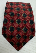 Karl Lagerfeld Men 100 Silk Necktie Burgundy Floral Silk Tie USA 19388 Designer