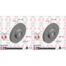 2x ZIMMERMANN SPORT BREMSSCHEIBEN 324mm GELOCHT VORNE passend f�r BMW 5