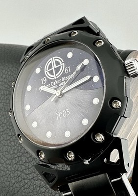 Arthur Oskar Stampfli AOS Black Wind Roses Swiss Automatic Limited Edition 47mm