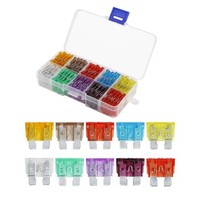 Road passion 100 Pcs 5A-50A Mini-Sicherungen Kfz Flachsicherung Kfz Auto