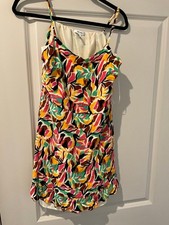 Women's Nine West Crosshatch Flutter Waist Dress Size Large
