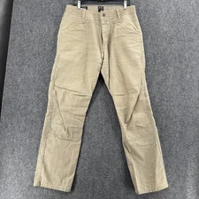Kuhl Pants Mens 36 X 32 Khaki Crag Series Cotton Outdoor Hiking Workwear Utility
