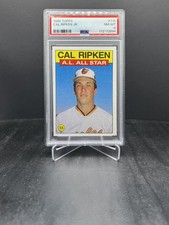 1986 Topps Baseball Cal Ripken Jr. A.L. All Star PSA 8 #715