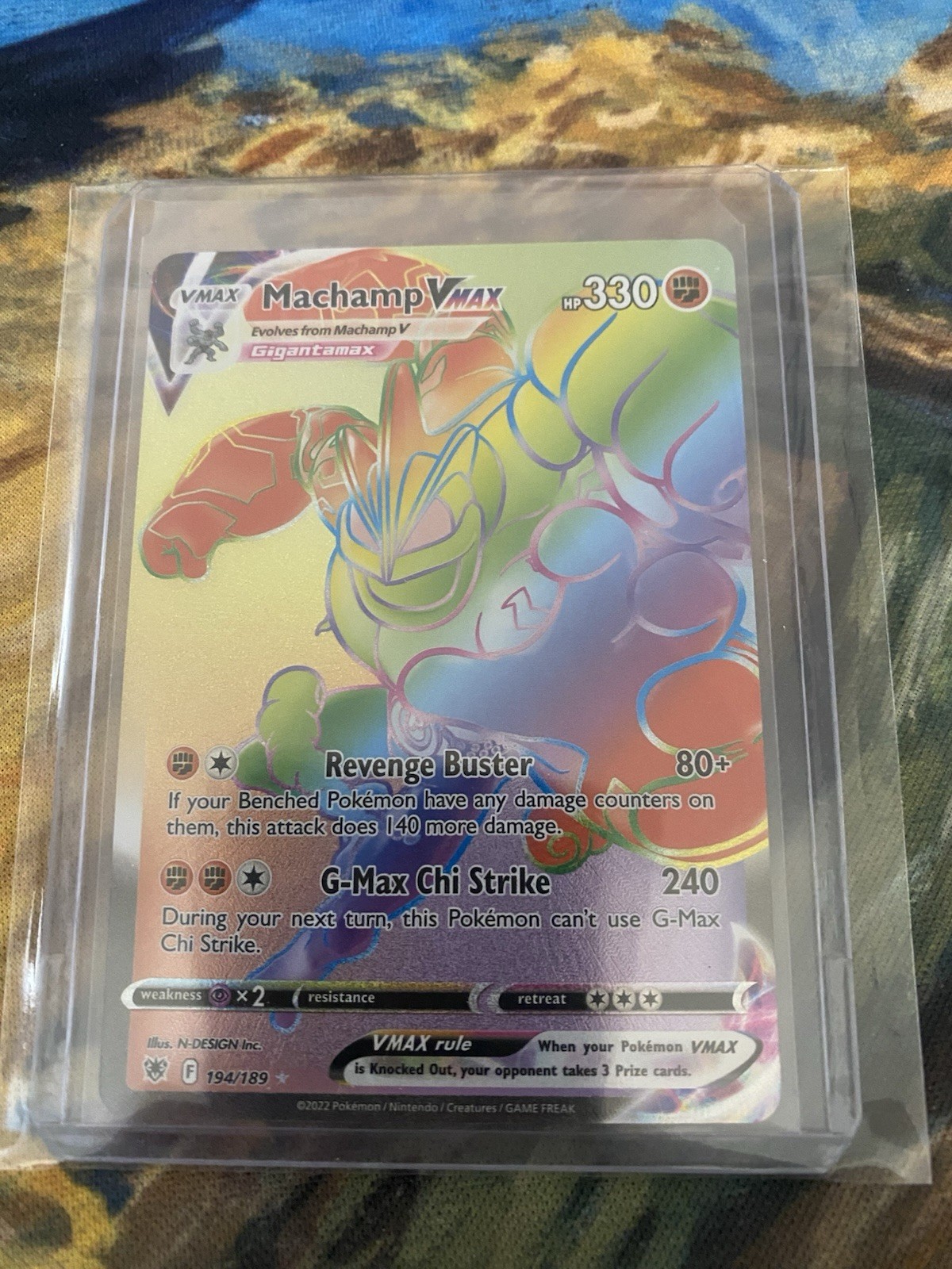 Machamp VMAX (Secret) 194/189 Swsh10: Astral Radiance Holo