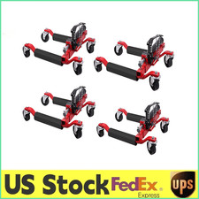 Set Of 24 Heavy Duty Vehicle Mover Car Wheel Dolly Whydraulic Jack 1500lb Each