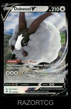 DUBWOOL V 153/192 HOLO V RARE REBEL CLASH POKEMON NM/M