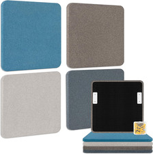 Fabric Acoustic Panels 4 Pack 23.6x23.6x1 Soundproof Decor Office Studio Wall