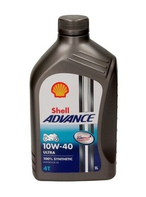 For SHELL 550076215 SHELL OIL 10W40 1L ADVANCE ULTRA 4T SYNTH. / JASO MA-2