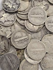 50 Coin Lot of 90% Silver Mercury Dimes ($5 FV) SKU22