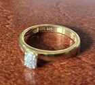 STS Chuck Clemency Sterling 925 Diamond Gold Vermeil Ring Sz 9 — photo 2