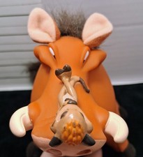 Applause Disney's Lion King Pumba With Timon 6" Plush W/ Vinyl Face 