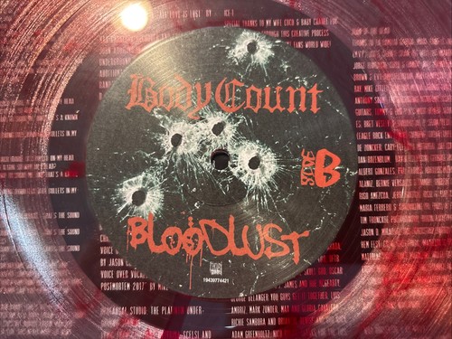 Body Count Bloodlust - 2020 Blood Splatter LE Vinyl - W/Shrink & Hype - NM - Picture 6 of 8