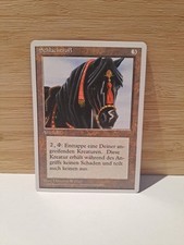 Schlachtroß 4. Edition  Magic Karte MTG Deutsch (Ebony Horse) 