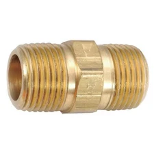 Hex Nipple Low Lead Brass Hex Nipple, 1 In Male Npt X 1 In Male Npt, 706122-16