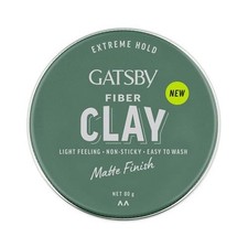 GATSBY Fiber Clay Extreme Hold Matte Finish 80g NEW