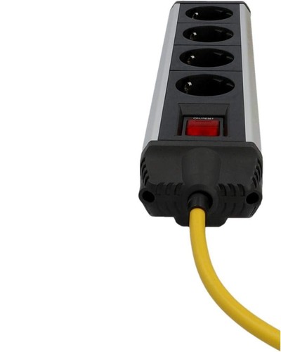 Stanley ALU Mehrfachstecker 4-Fach mit Schalter IP20 3m Kabel Steckdosenleiste - Bild 8 von 10