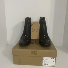 Frye And Co. NEW Black Synclair Cowboy Ankle Boots Size 8 Women’s