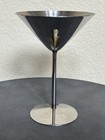 B&B Cognac Branded Martini Glass Minimalist Stainless Steel Design — photo 4