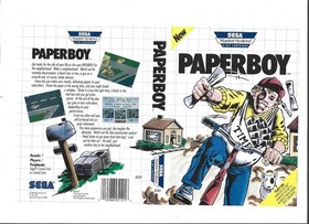 Sega Master System PAPERBOY w/Cartridge, Instructions & Box (CIB)