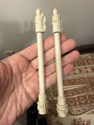 VINTAGE 1980 STAR WARS SNOW SPEEDER Set of 2 Front Laser Cannons Gun snowspeeder