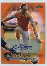 2014 Topps Chrome MLS Retail Orange Refractor 55/75 Brad Davis #21 Auto r7s