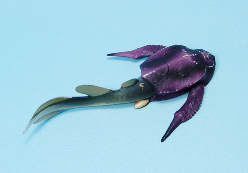 Kaiyodo UHA dinosauro Dinotales parte 1 viola Bothriolepis minifigure venditore USA - Foto 2 di 3