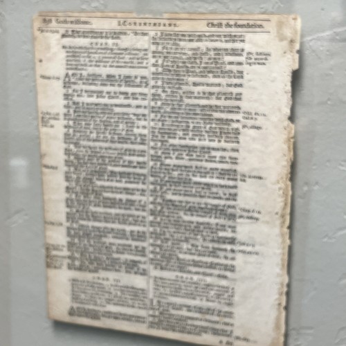 Hoja de Biblia Ed King James 1611 | 1 Corintios 1-3 | Impreso 1612 y 1648 Certificado de Autenticidad - Imagen 17 de 23