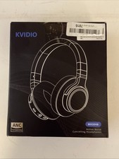 KVIDIO Wired, Bluetooth Over Ear Headphones Noise Cancelling ANC Transparent