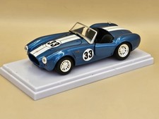 REVELL 1:24 1965 SHELBY 1:24 COBRA 427 RACING (Blue) DIECAST Car In Display Case