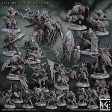The Beasts by Artisan Guild 3D Printed DnD Pathfinder Minis