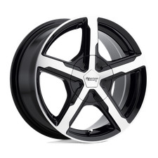 18x8 American Racing Ar921 Trigger Gloss Black Machined Wheel 5x4.25 15mm