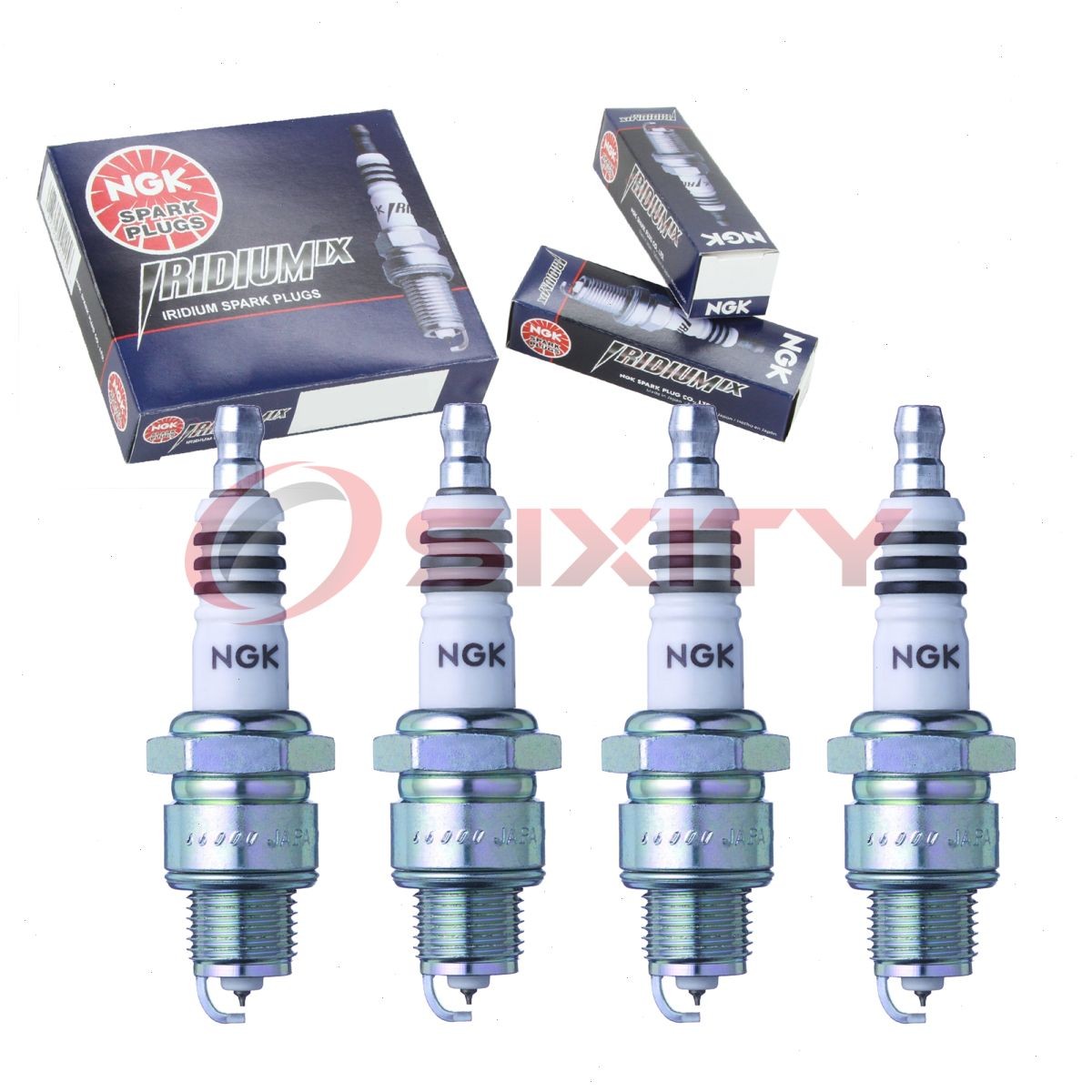 4 pcs NGK Iridium IX Spark Plugs for 1968-1970 Citroen ID19 2.0L L4 - Engine tl