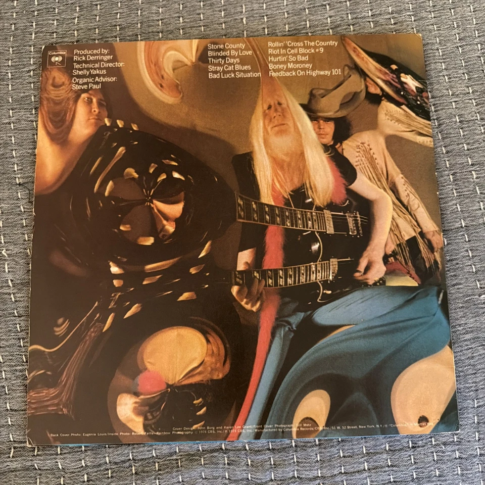 Johnny Winter- Saints & Sinners, Columbia KC32715, 1970’s Blues Rock LP Vinyl - Image 2 of 4