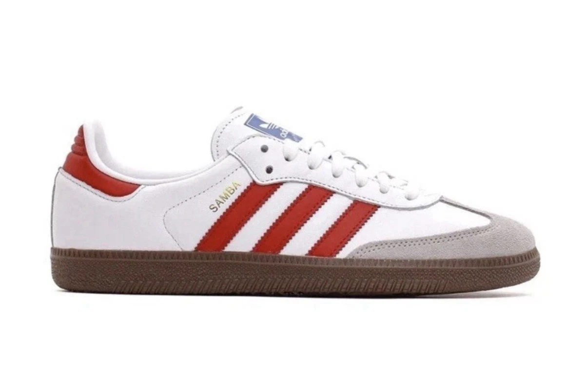 adidas Samba OG White Scarlet | eBay