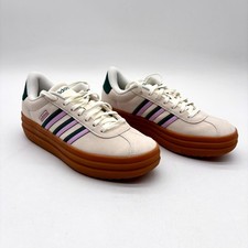 Adidas Women's VL Court Bold White Low Top Lace Up Sneakers Size 9