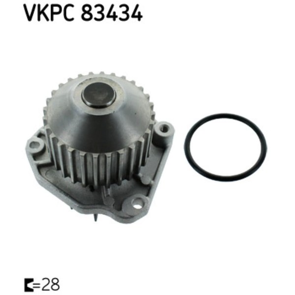 Wasserpumpe MotorküHlung SKF Vkpc 83434 FüR Peugeot Renault CitroëN Lancia Fiat-image