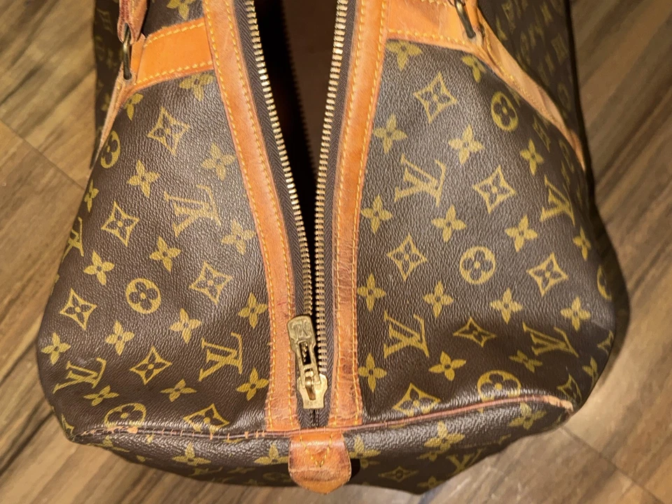 Auténtico Bolso de Lona Vintage LOUIS VUITTON Sac Souple 55 Monograma Foto 2 de 4