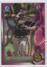 2022 Bowman Chrome Prospects Fuchsia Lava Refractor 64/199 Victor Lizarraga 9hx