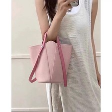 Fashion shoulder bucket bag, women pink small tote bag, women shoulder hobo tote