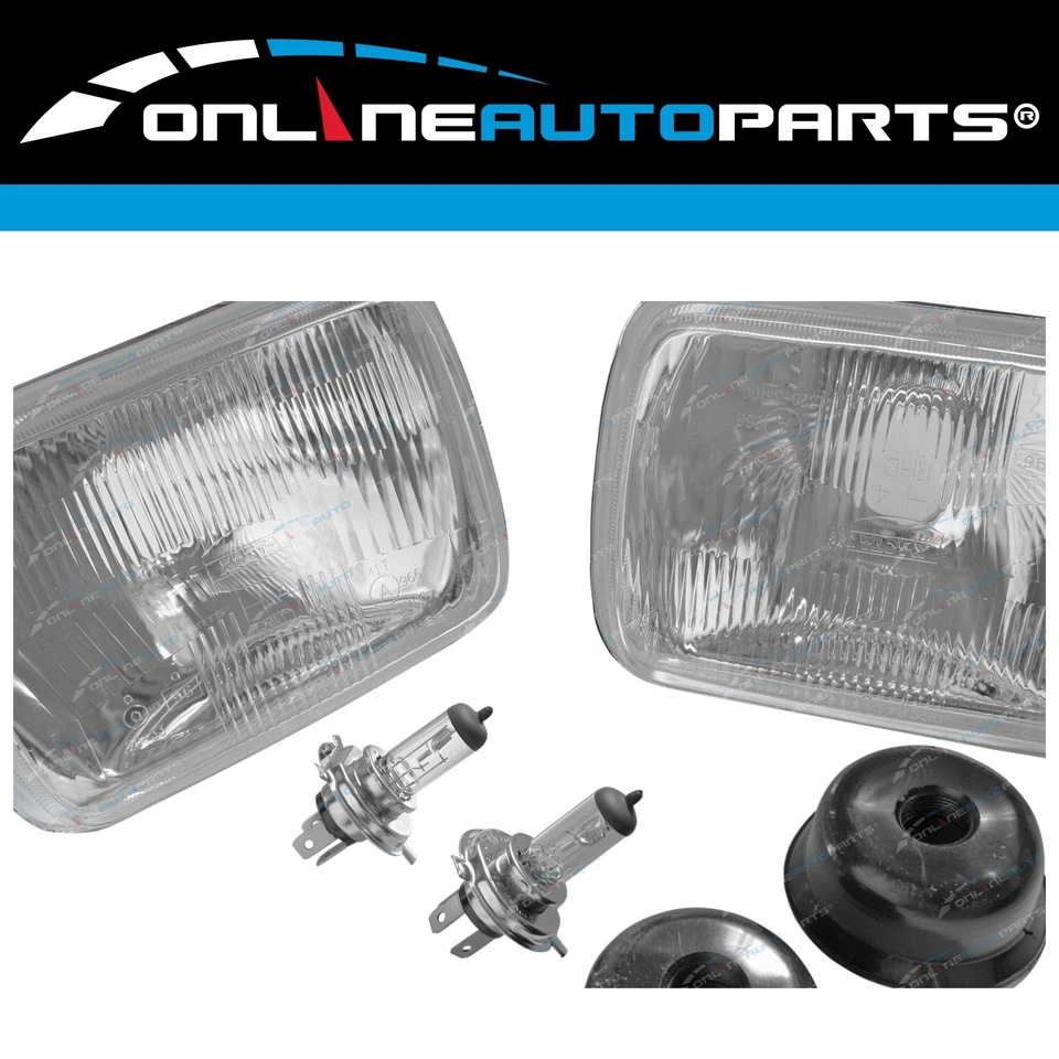 LH+RH Universal Headlights Pair w/Globes for Toyota Townace/Liteace/Celica 83-96 - image 3 of 4