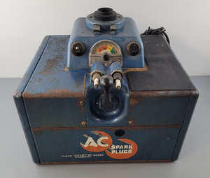 Vintage AC Delco Spark Plug Cleaner & Testing Machine - Model A - Advertising
