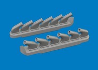 MW22 Eduard 672445 P-51D Exhaust Stacks Print 1/72 Brassin For Arma Hobby