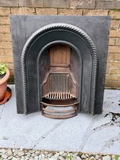 Victorian Cast Iron Fireplace Fire Insert Surround Carron Hob Grate Original 