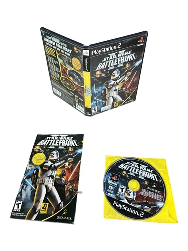 Sony PlayStation 2 PS2 CIB COMPLETE TESTED  Star Wars: Battlefront II 2 BL