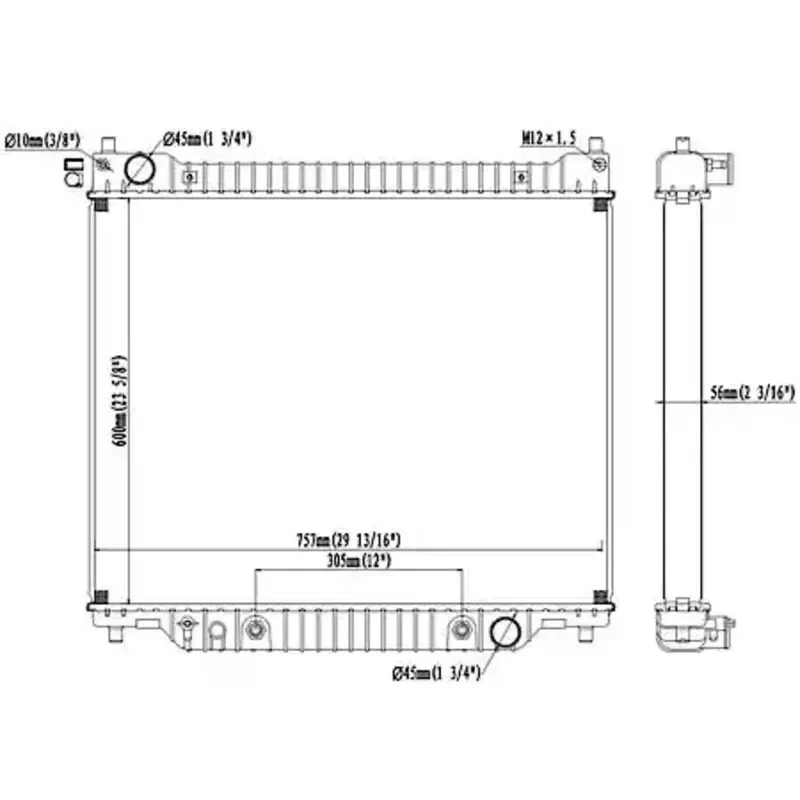 Radiador Carquest Premium 431359 con enfriador de aceite de transmisión Foto 4 de 4