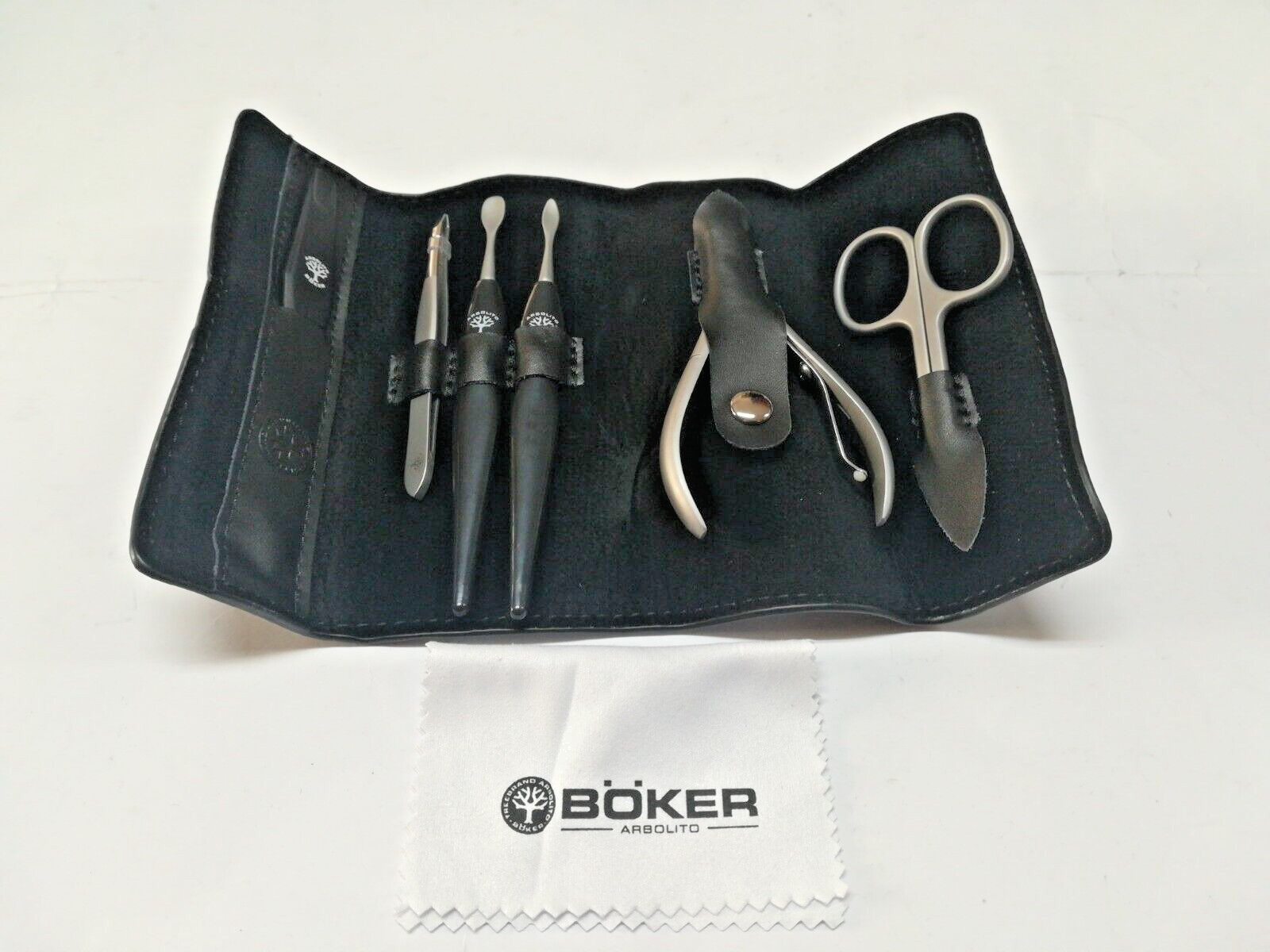 Set Manicure Regalo Boker Arbolito 04BO306 in Pelle e Acciaio Inox