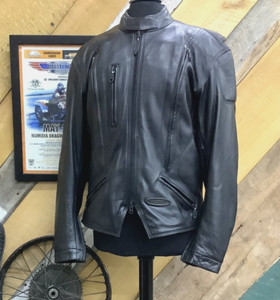 Harley-Davidson FXRG　シングルライダースジャケット Vintage Harley Davidson FXRG Series 1 Genuine Leather Biker