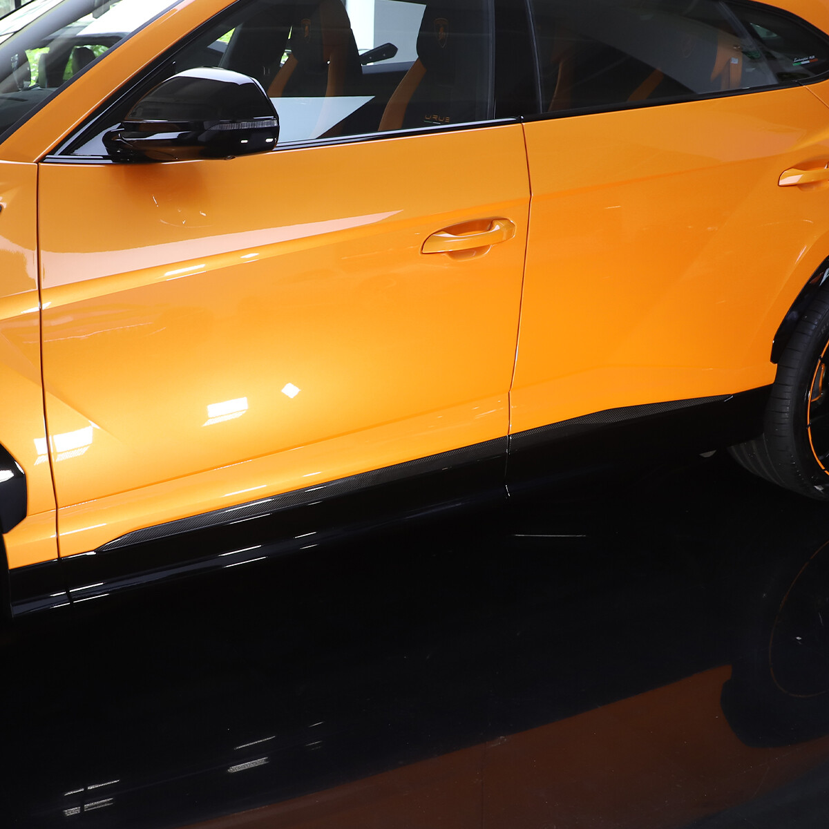 Real Carbon Fiber For LAMBORGHINI URUS 18-22 Door Side Body Molding Trim Strips
